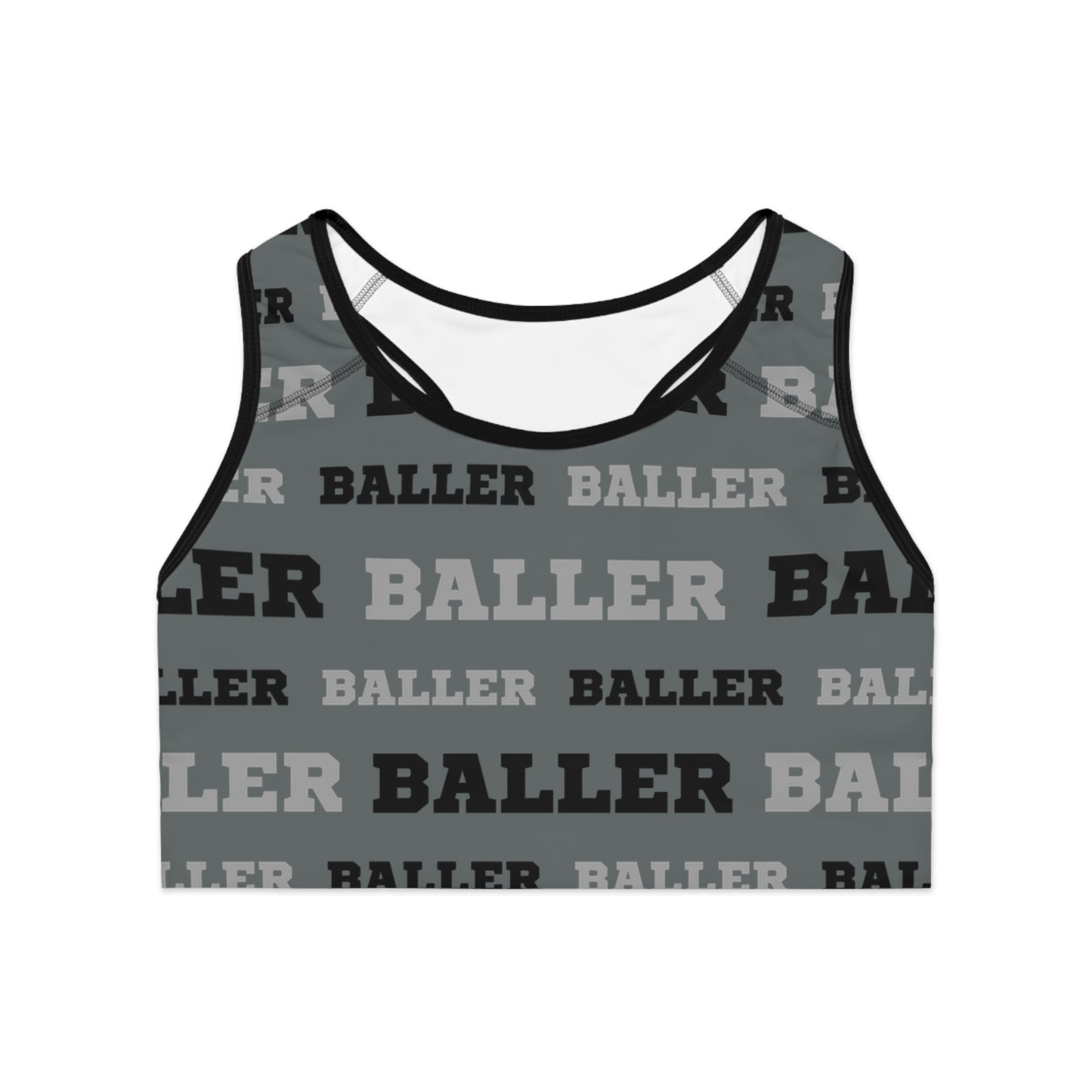 Baller Sports Bra - Gray