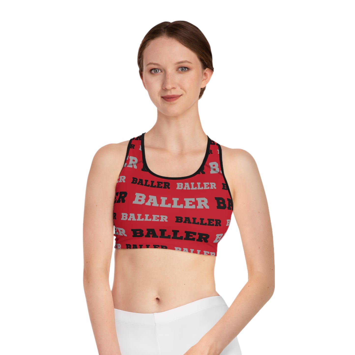 Baller Sports Bra - Red