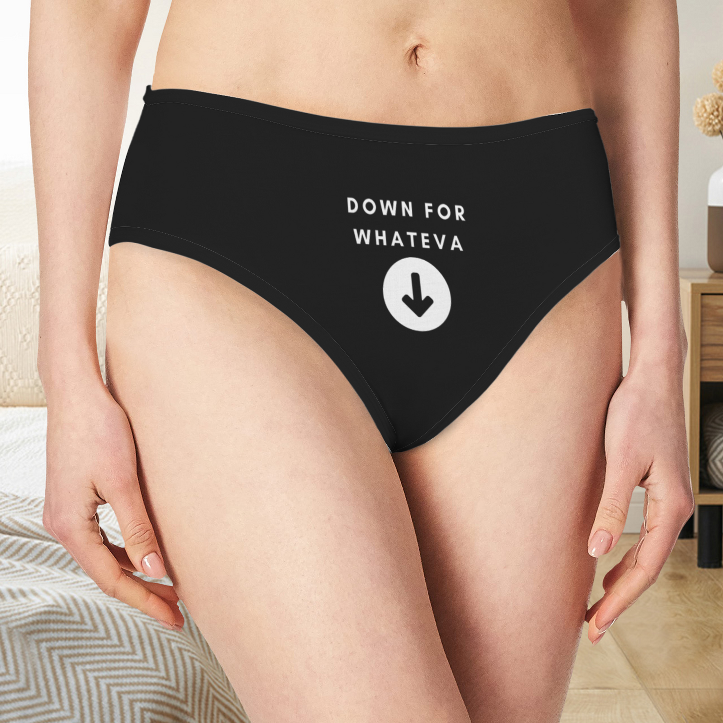 Down for Whateva Panties - Black