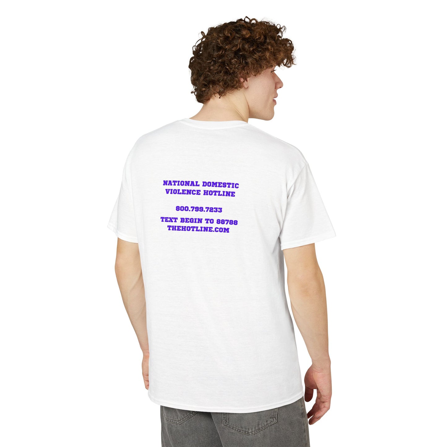 Abuse Is Abuse T-Shirt — Domestic Violence Awareness Tee with Hotline Info