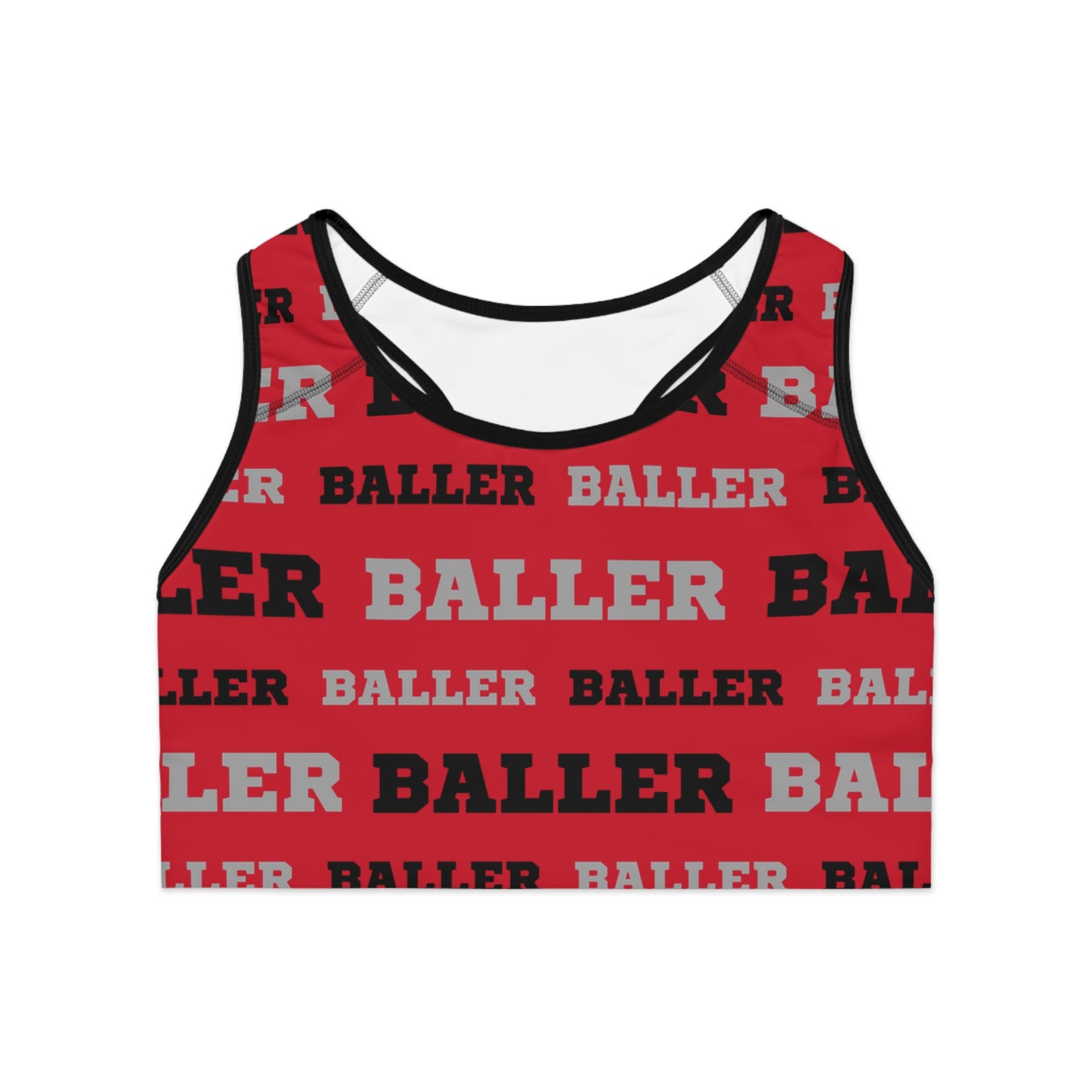 Baller Sports Bra - Red