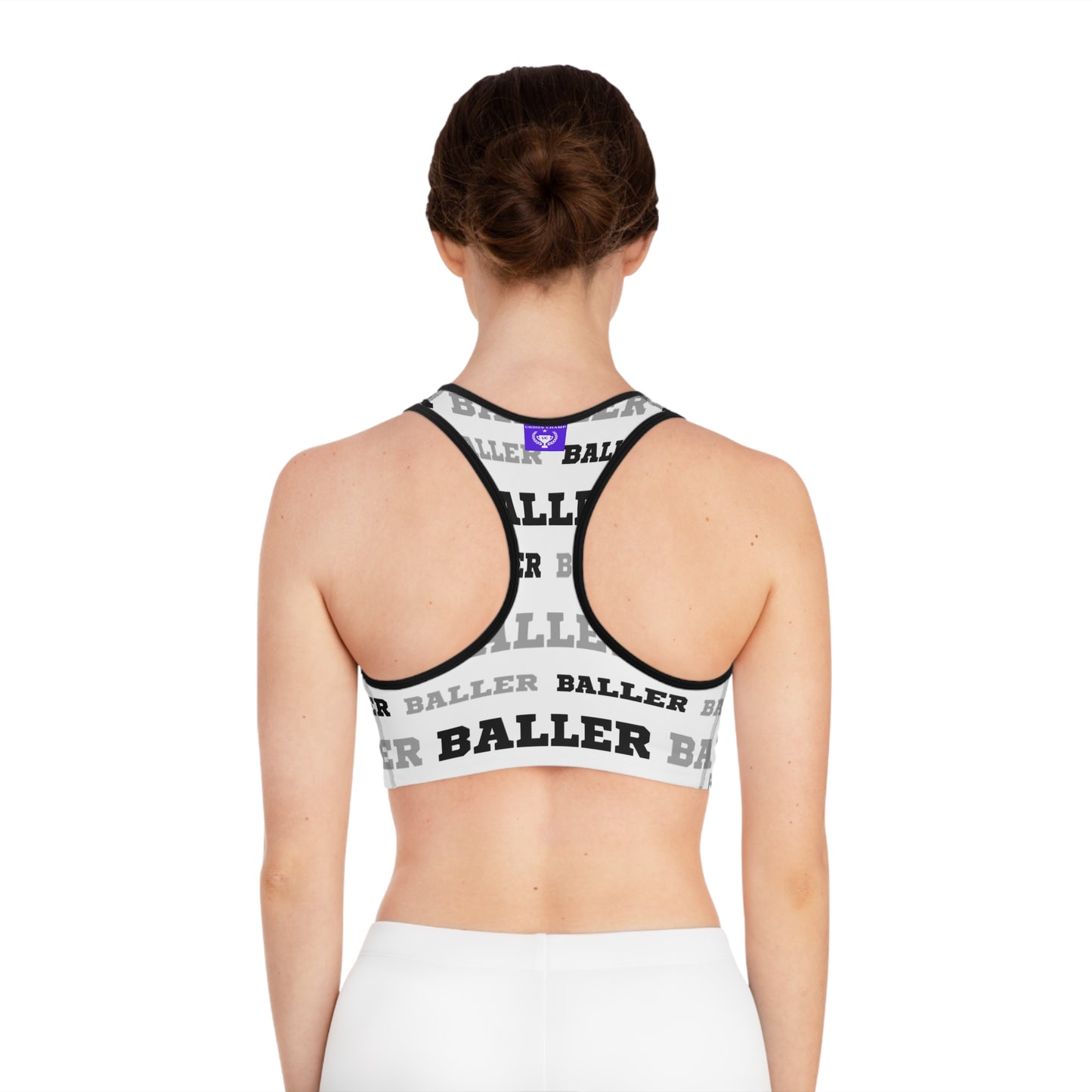 Baller Sports Bra - White