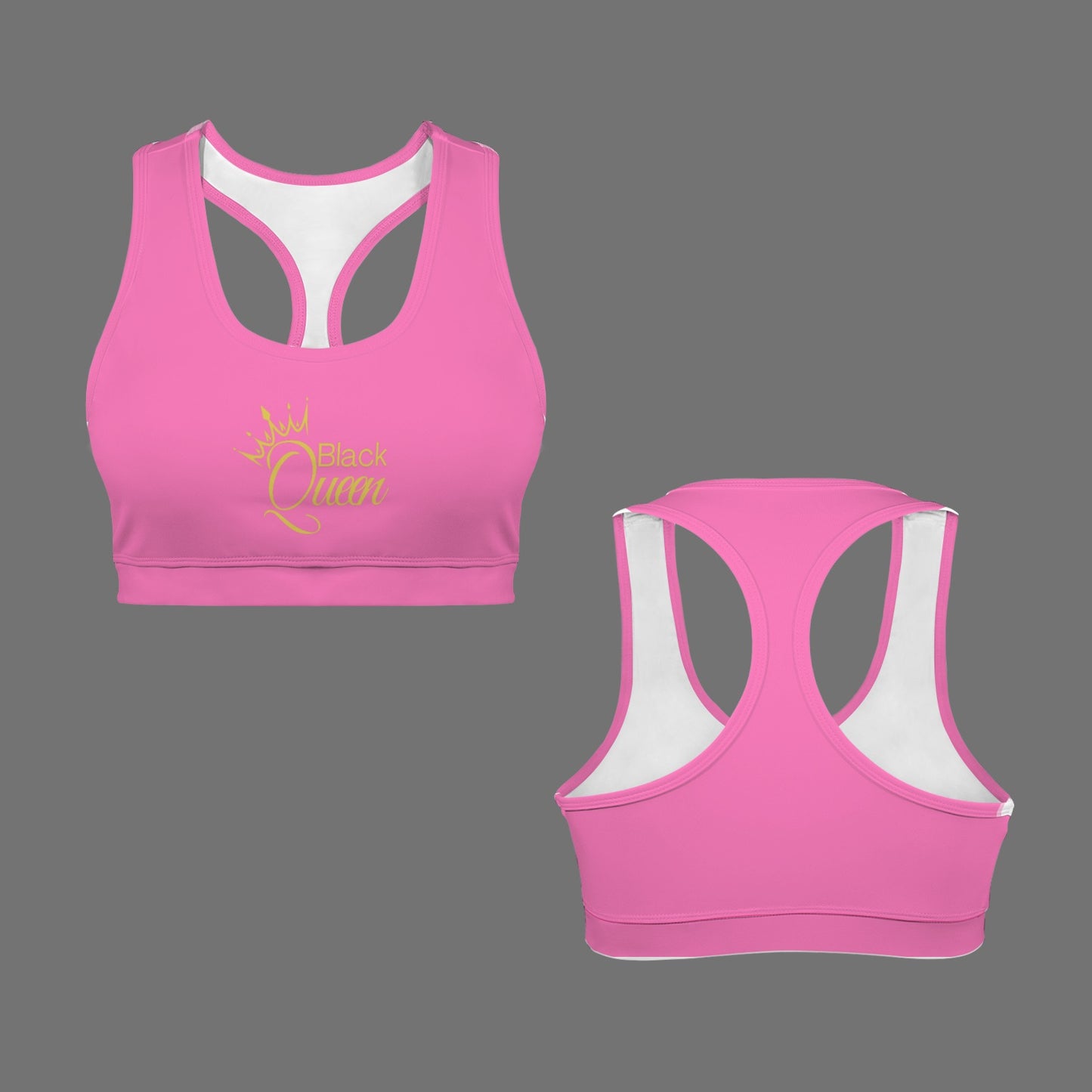 Black Queen Sports Bra