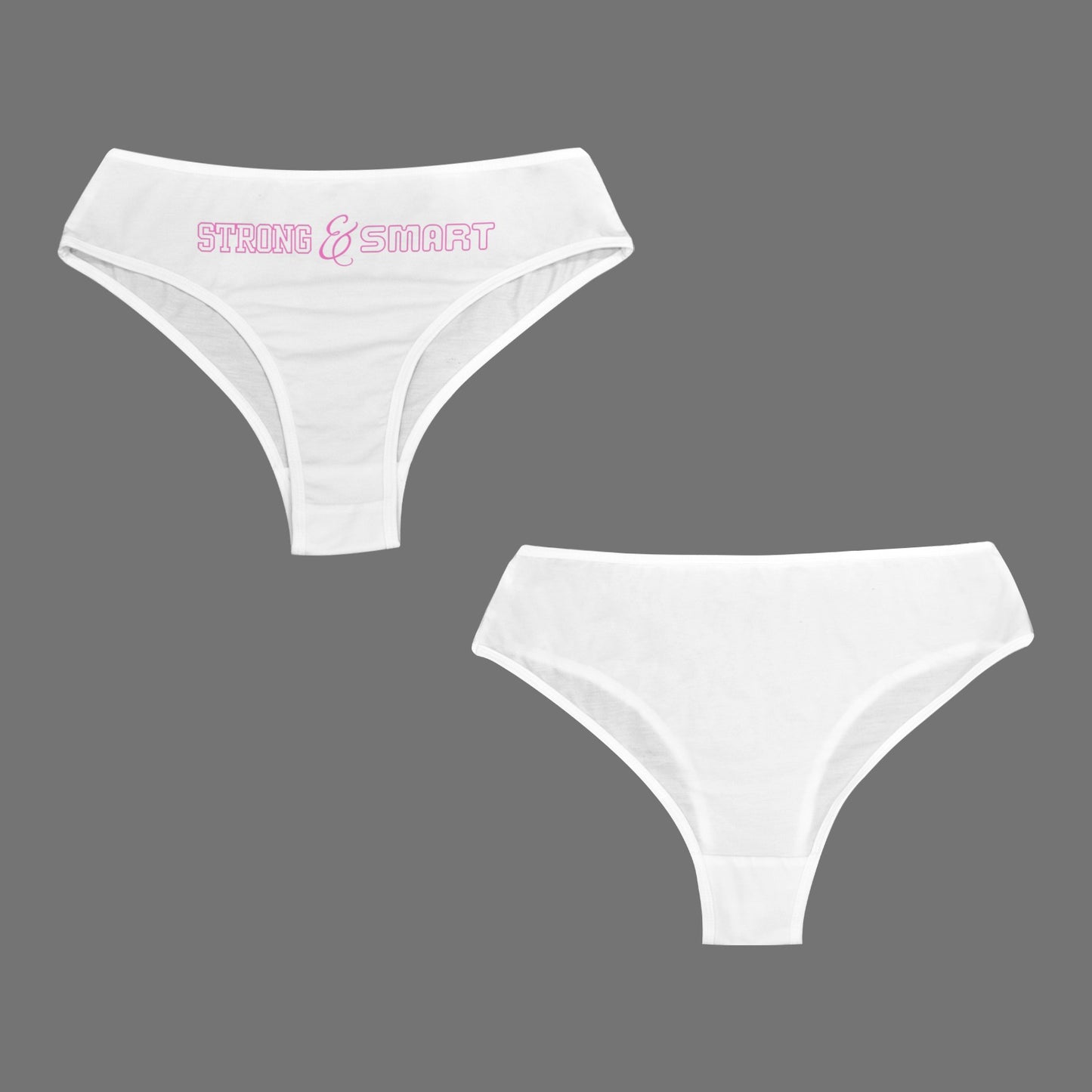 Strong and Smart Mid-Rise Panties - White