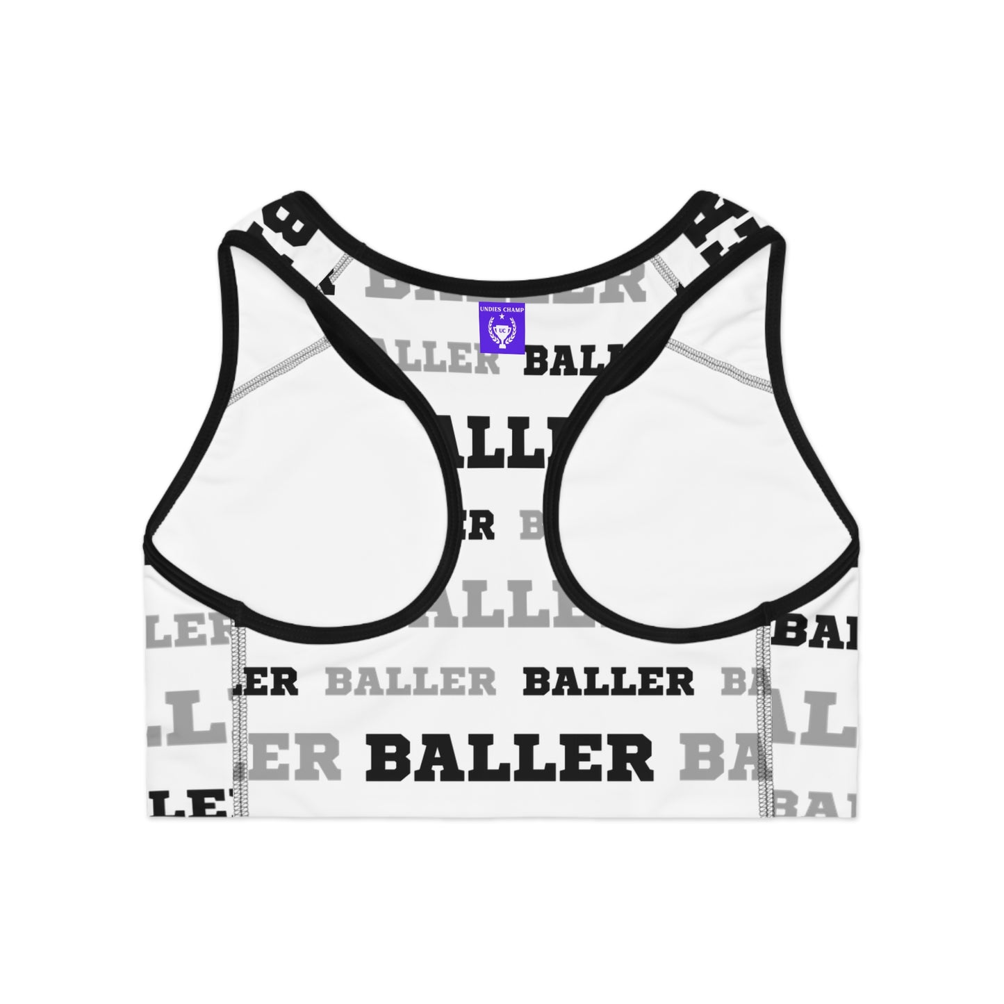 Baller Sports Bra - White