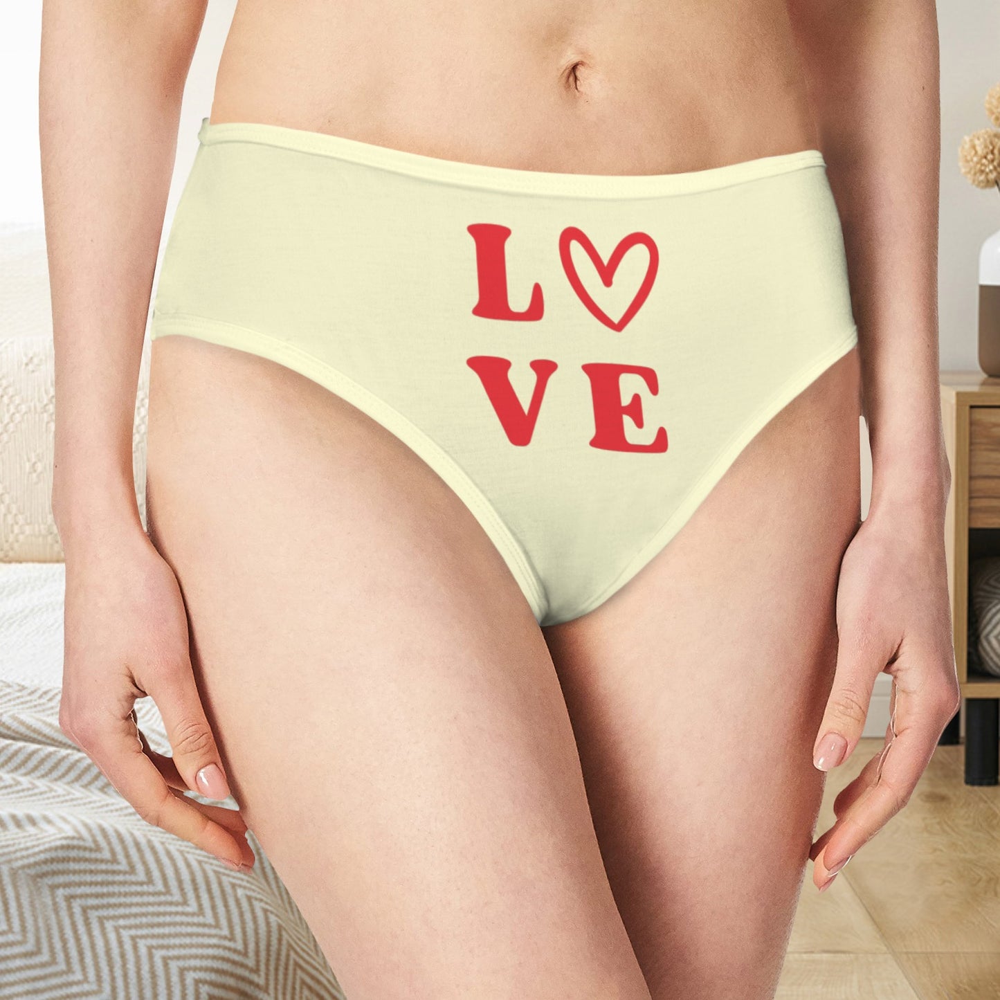 Love Panties - Crimson and Cream