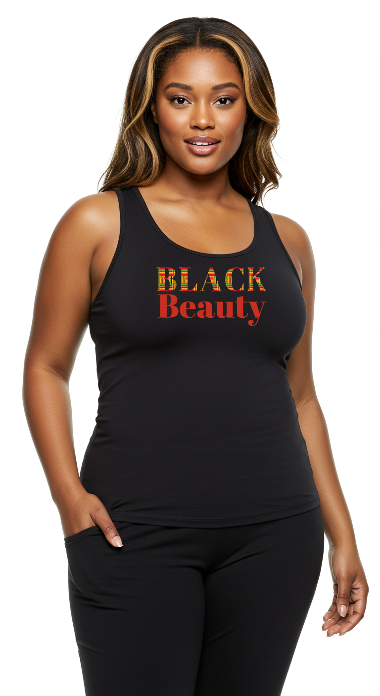 Black Beauty Racerback Tank Top
