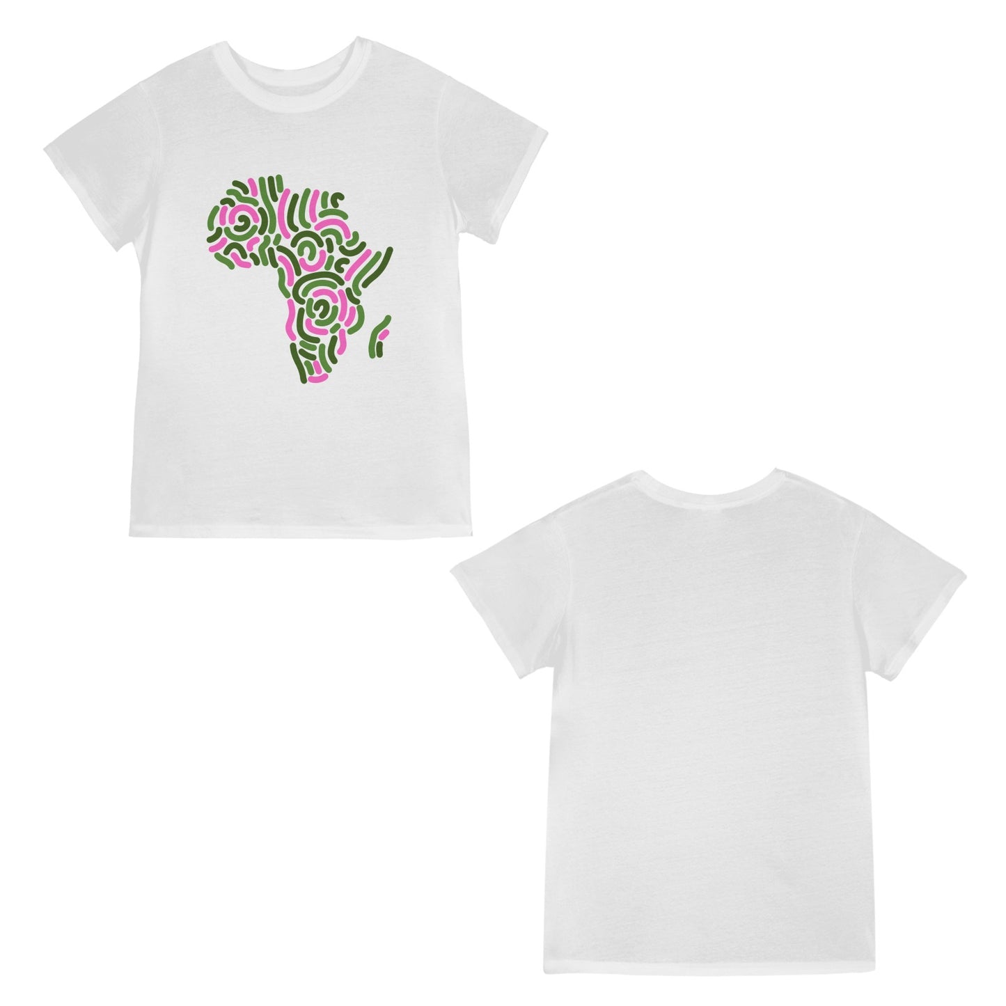 Pink and Green Africa Cotton Tee