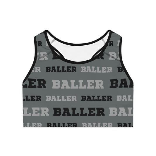 Baller Sports Bra - Gray