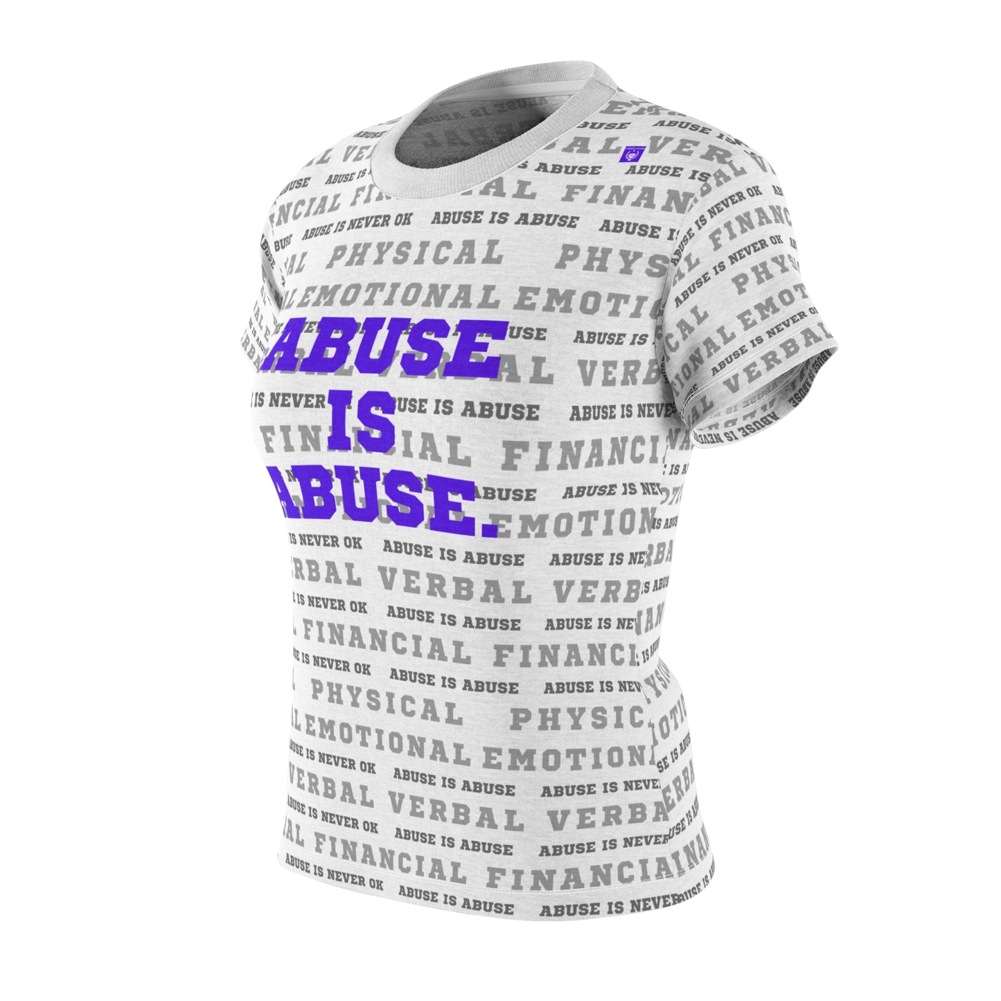 Domestic Violence Awareness Tee, Women's Cut & Sew Shirt, Statement Top, Gift for Activists, Support Awareness, Casual Wear