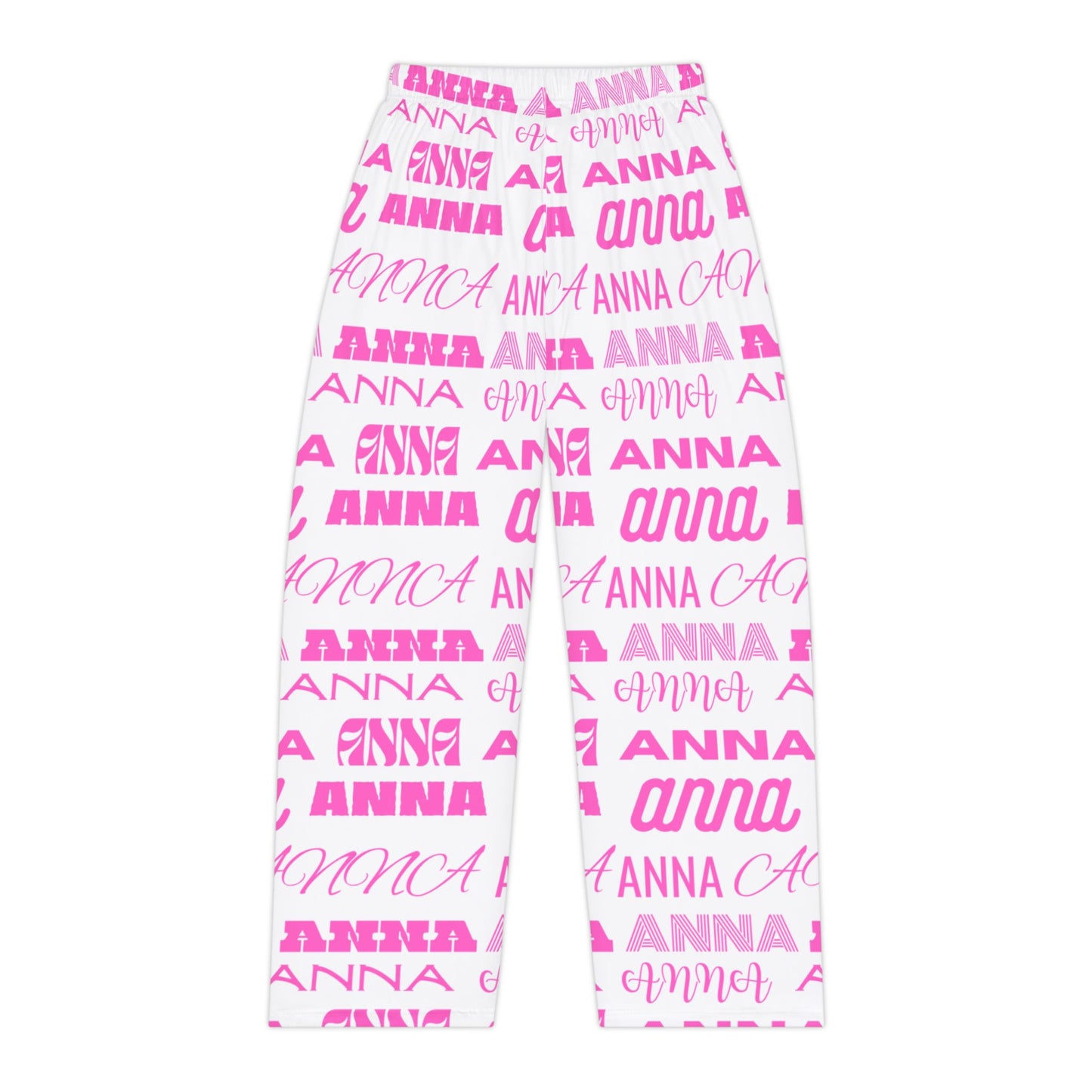Anna Custom Name Pajama Pants | Personalized Allover Print