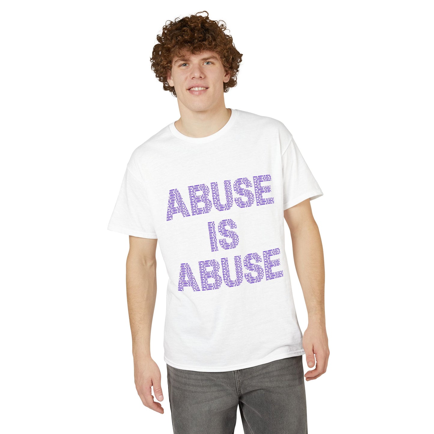 Abuse Is Abuse T-Shirt — Domestic Violence Awareness Tee with Hotline Info