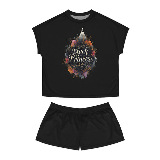 Black Princess Short Pajama Set — Women's Cozy Sleepwear