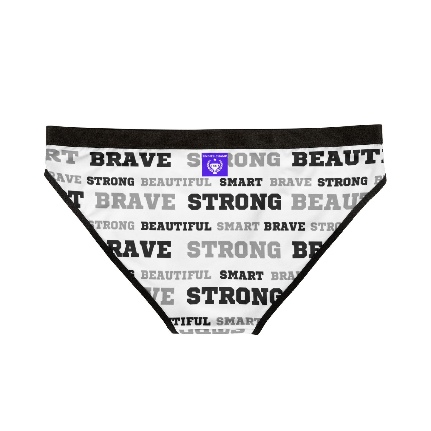 Beautiful Smart Brave Strong Panties - White