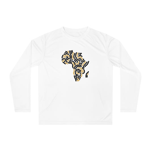Black and Gold Africa Unisex Long Sleeve Tee