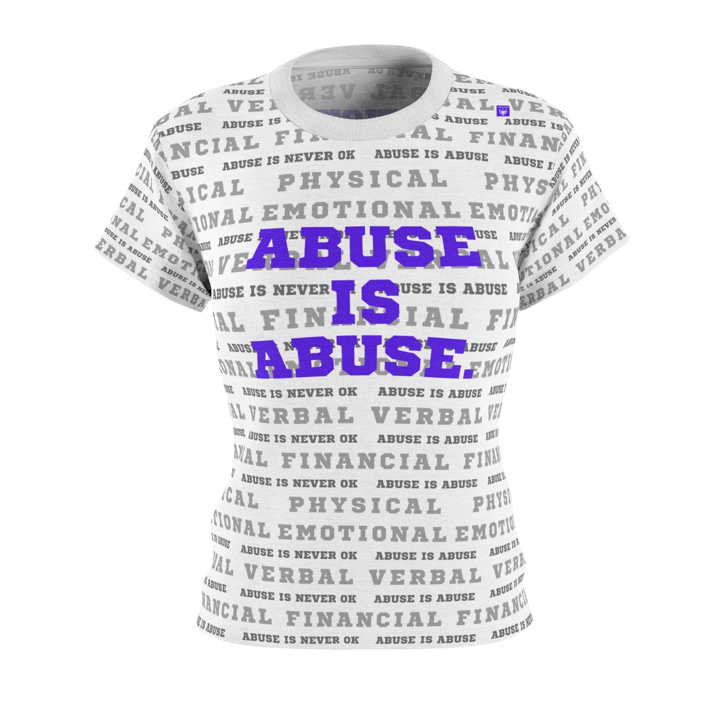 Domestic Violence Awareness Tee, Women's Cut & Sew Shirt, Statement Top, Gift for Activists, Support Awareness, Casual Wear