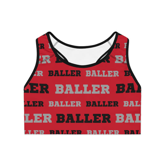 Baller Sports Bra - Red