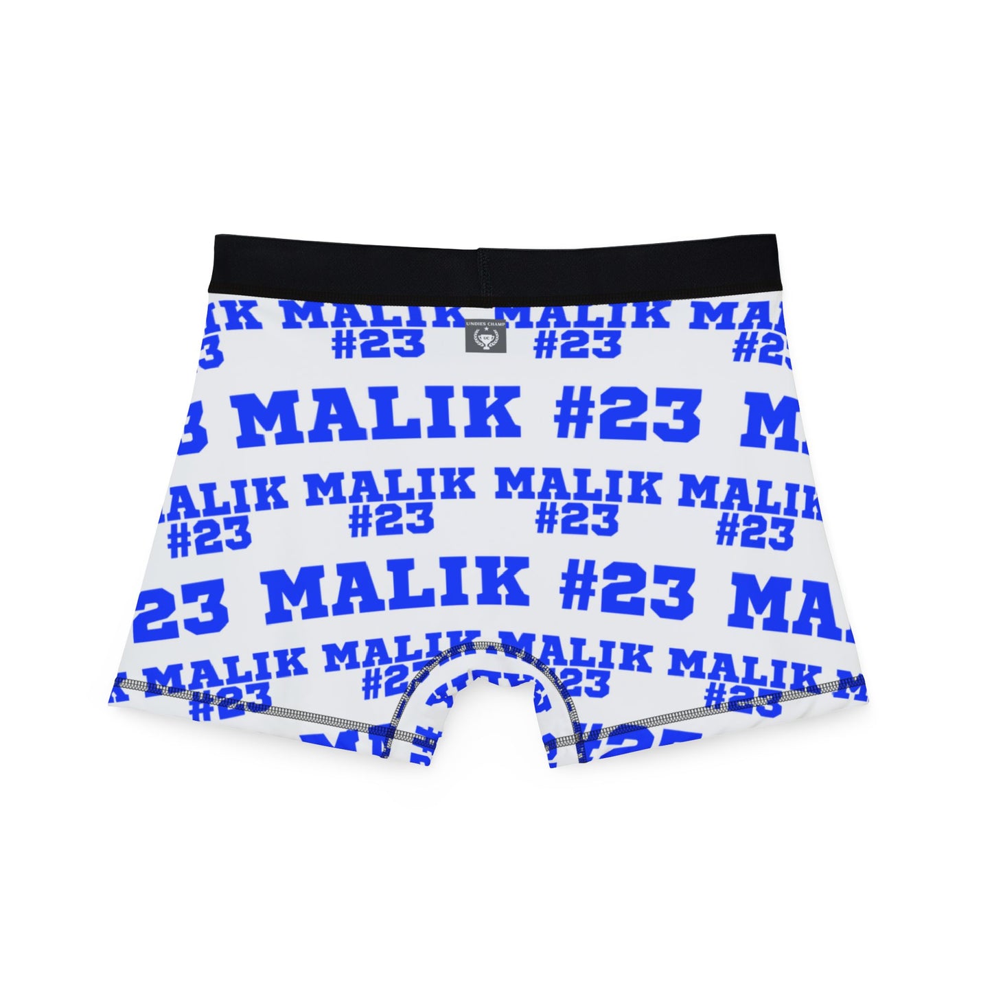 Malik #22 Blue Customizable Name and Number Boxers
