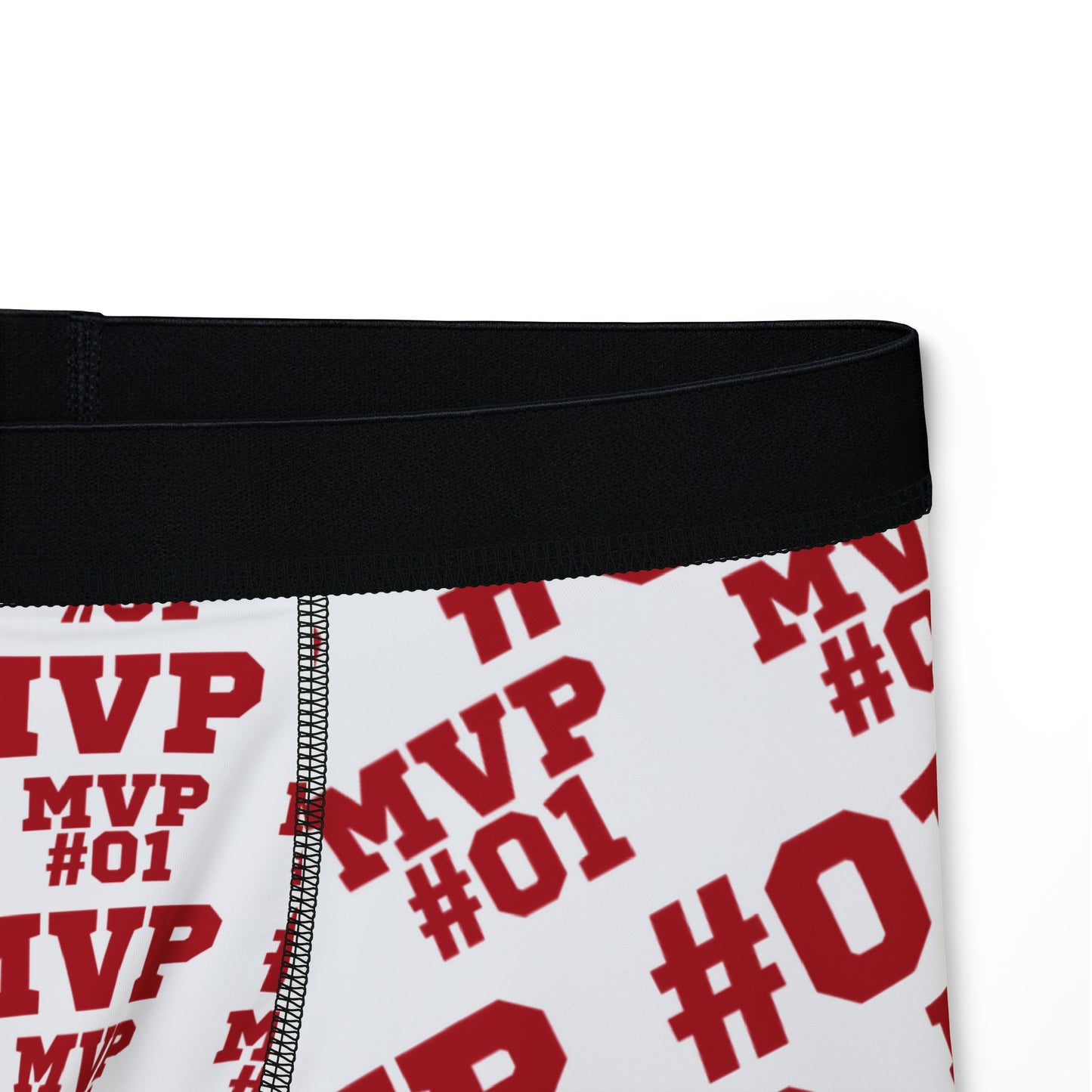 MVP #01 Blue Customizable Name and Number Boxers