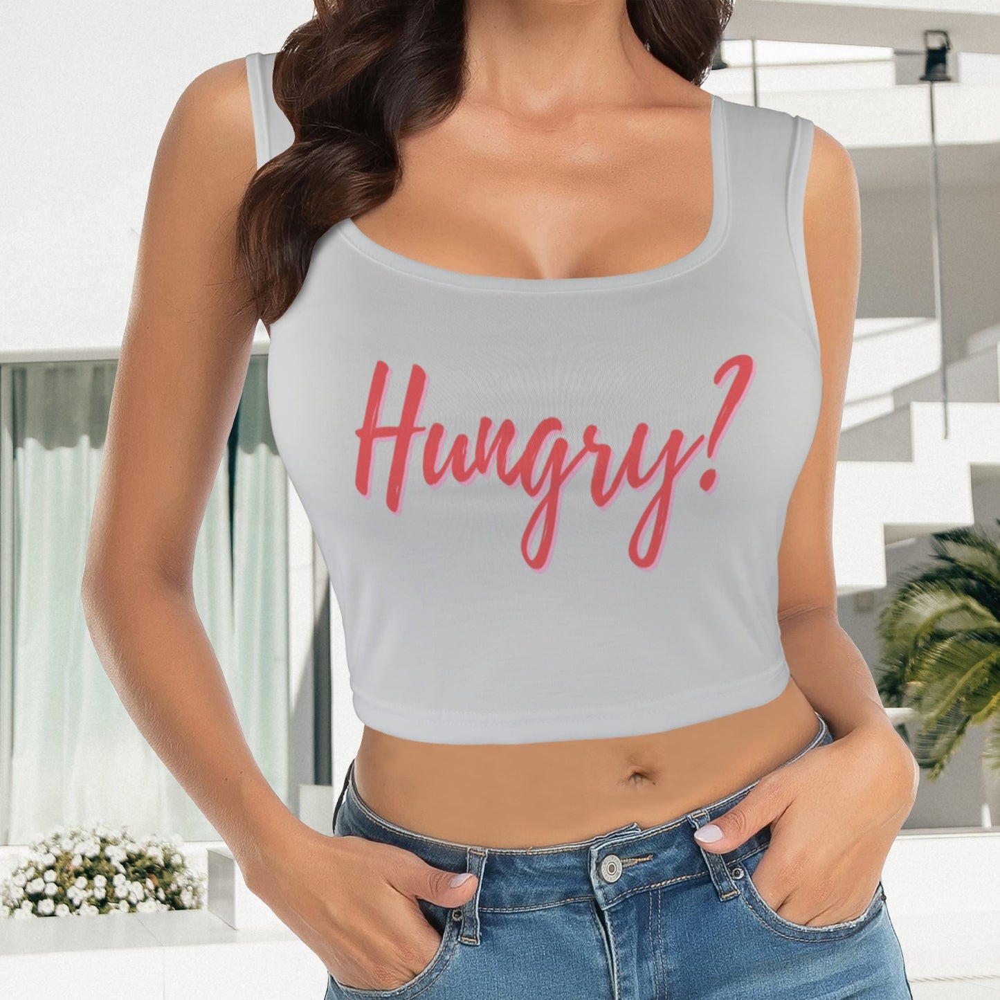 Hungry Tank Top - Gray