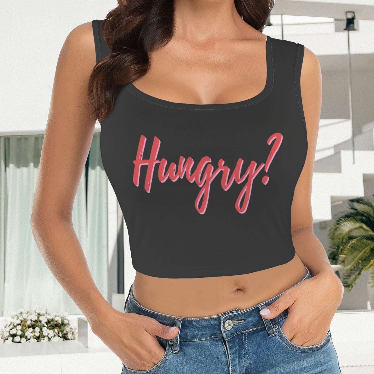 Hungry Tank Top - Black
