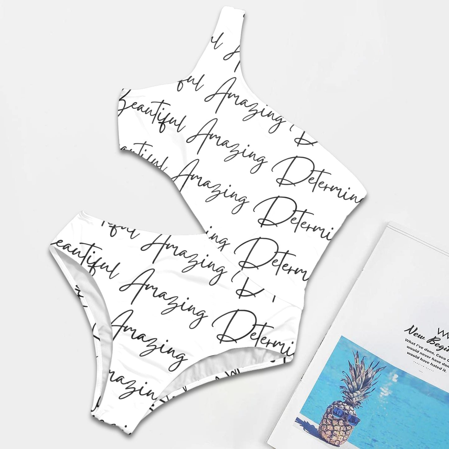 Beautiful Amazing Determined One Shoulder Cutout Swimsuit