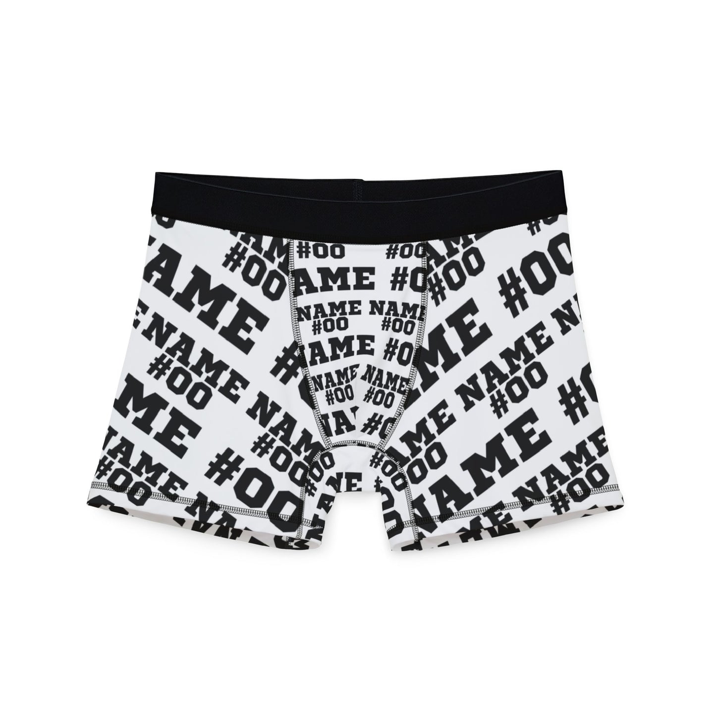 Customizable Name and Number Boxers