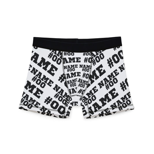 Customizable Name and Number Boxers