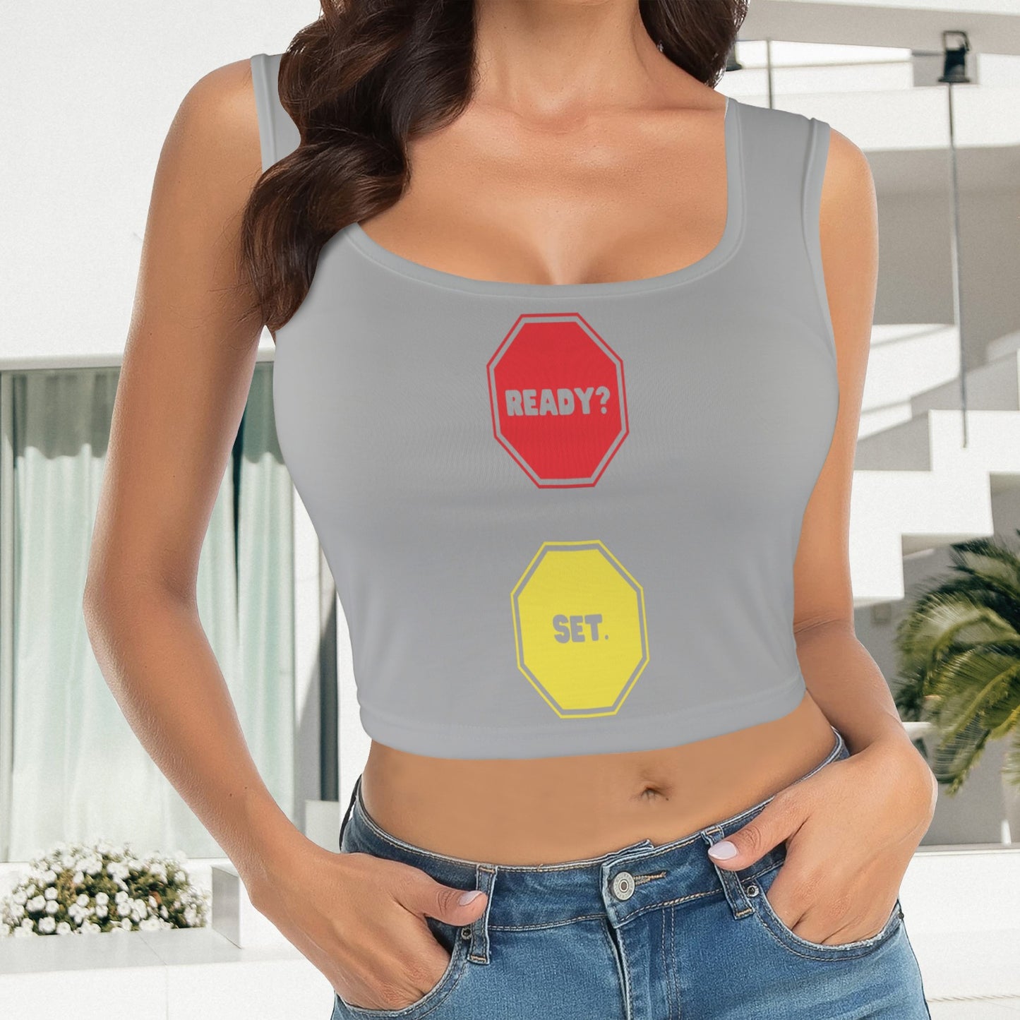 Ready Set Tank Top - Gray