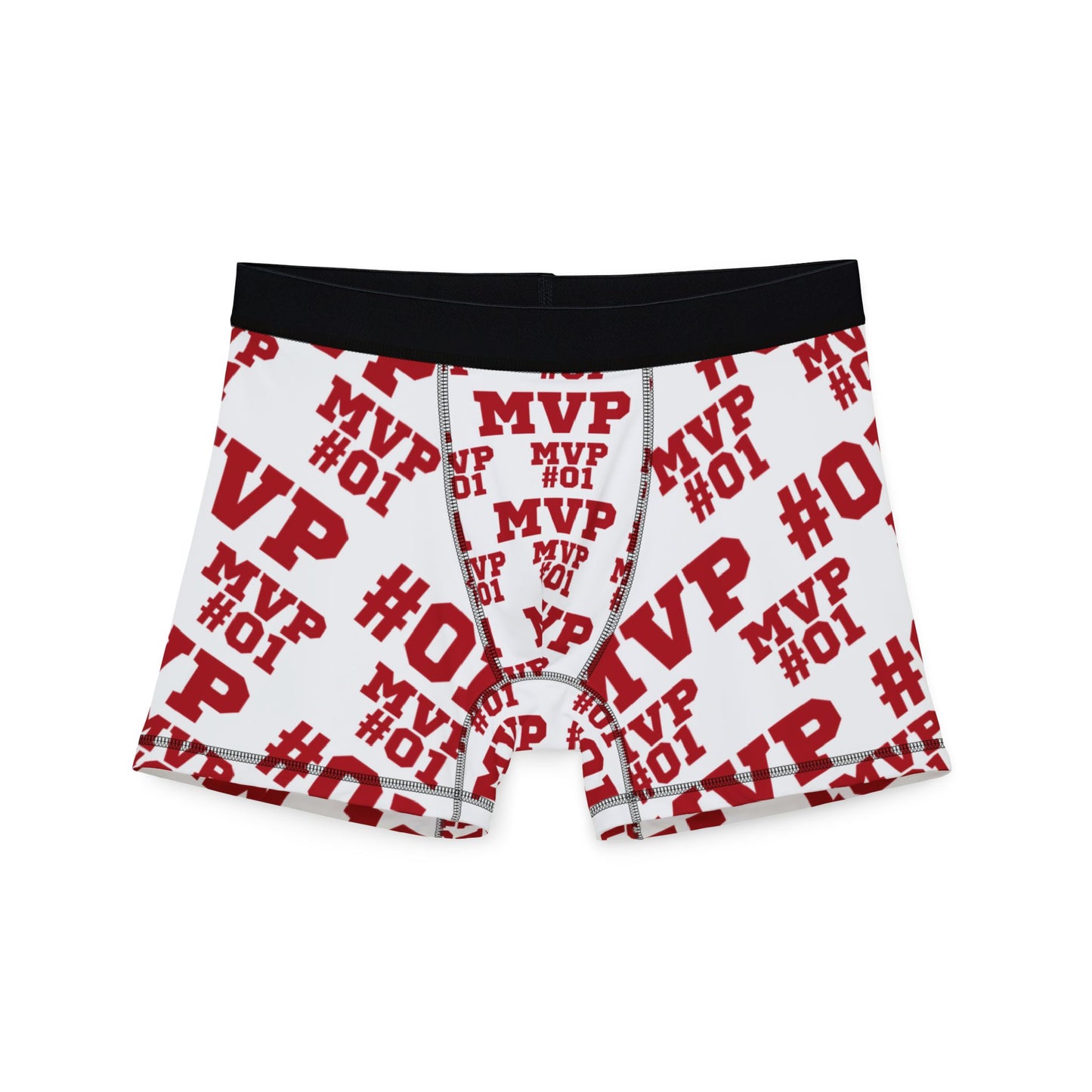 MVP #01 Blue Customizable Name and Number Boxers
