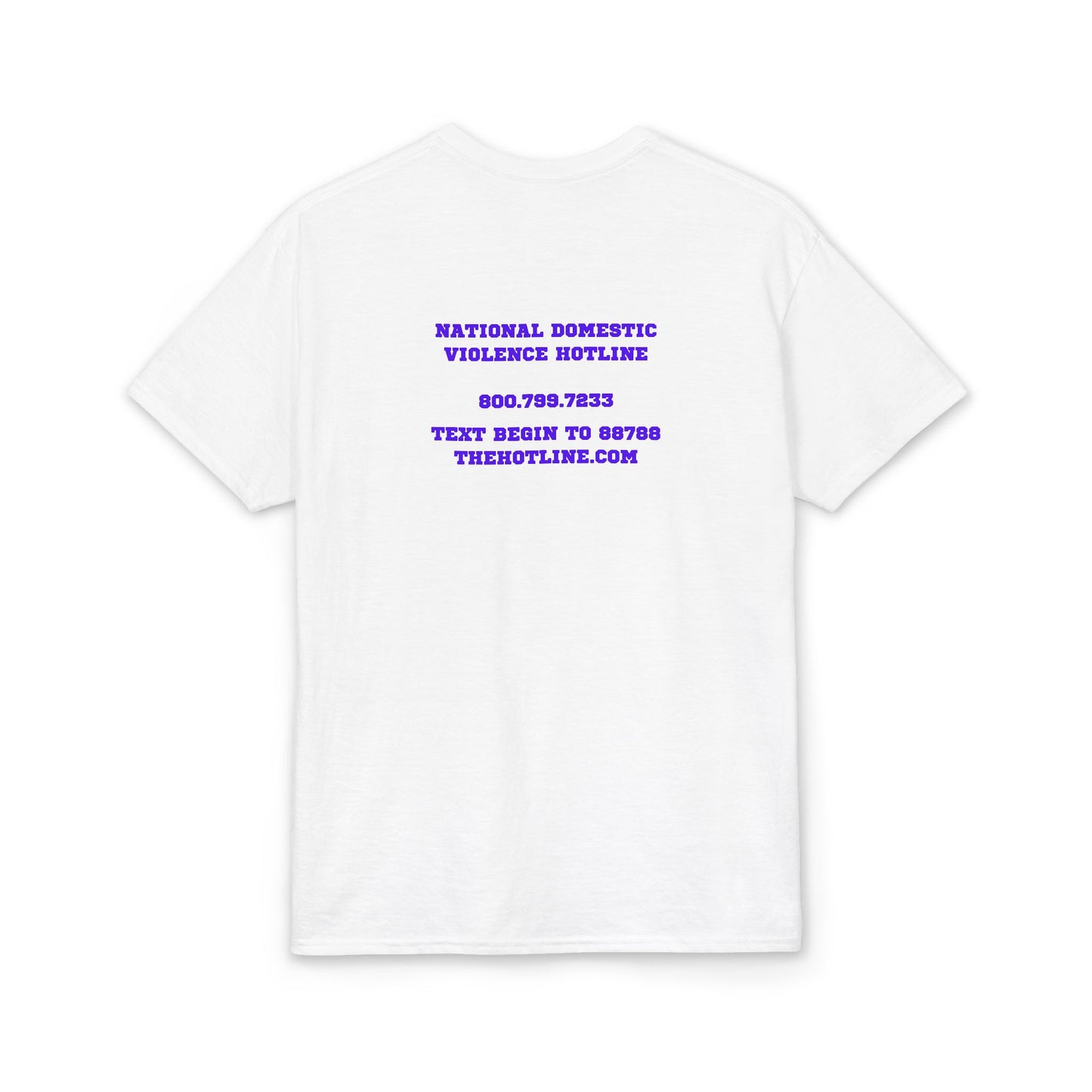 Abuse Is Abuse T-Shirt — Domestic Violence Awareness Tee with Hotline Info