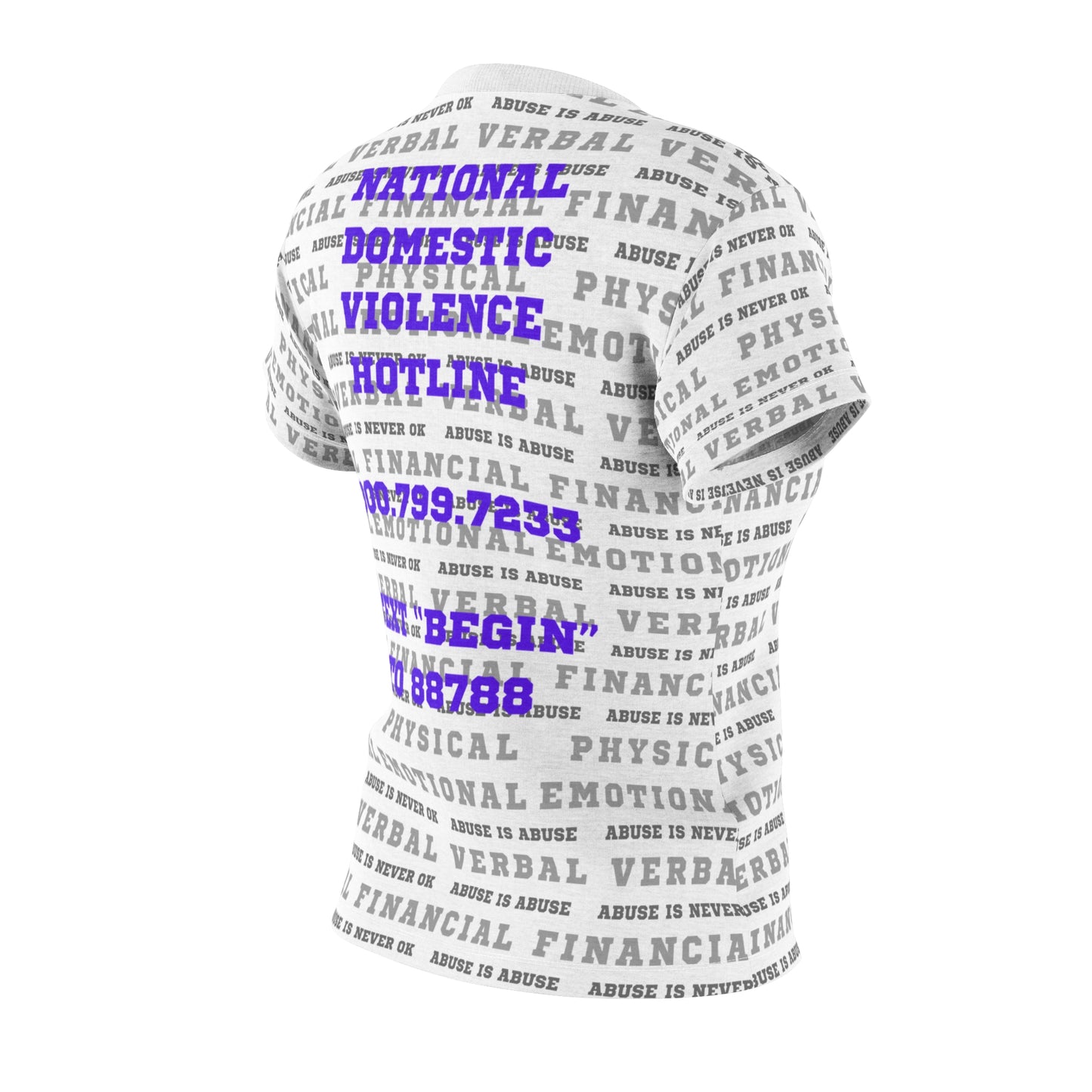 Domestic Violence Awareness Tee, Women's Cut & Sew Shirt, Statement Top, Gift for Activists, Support Awareness, Casual Wear