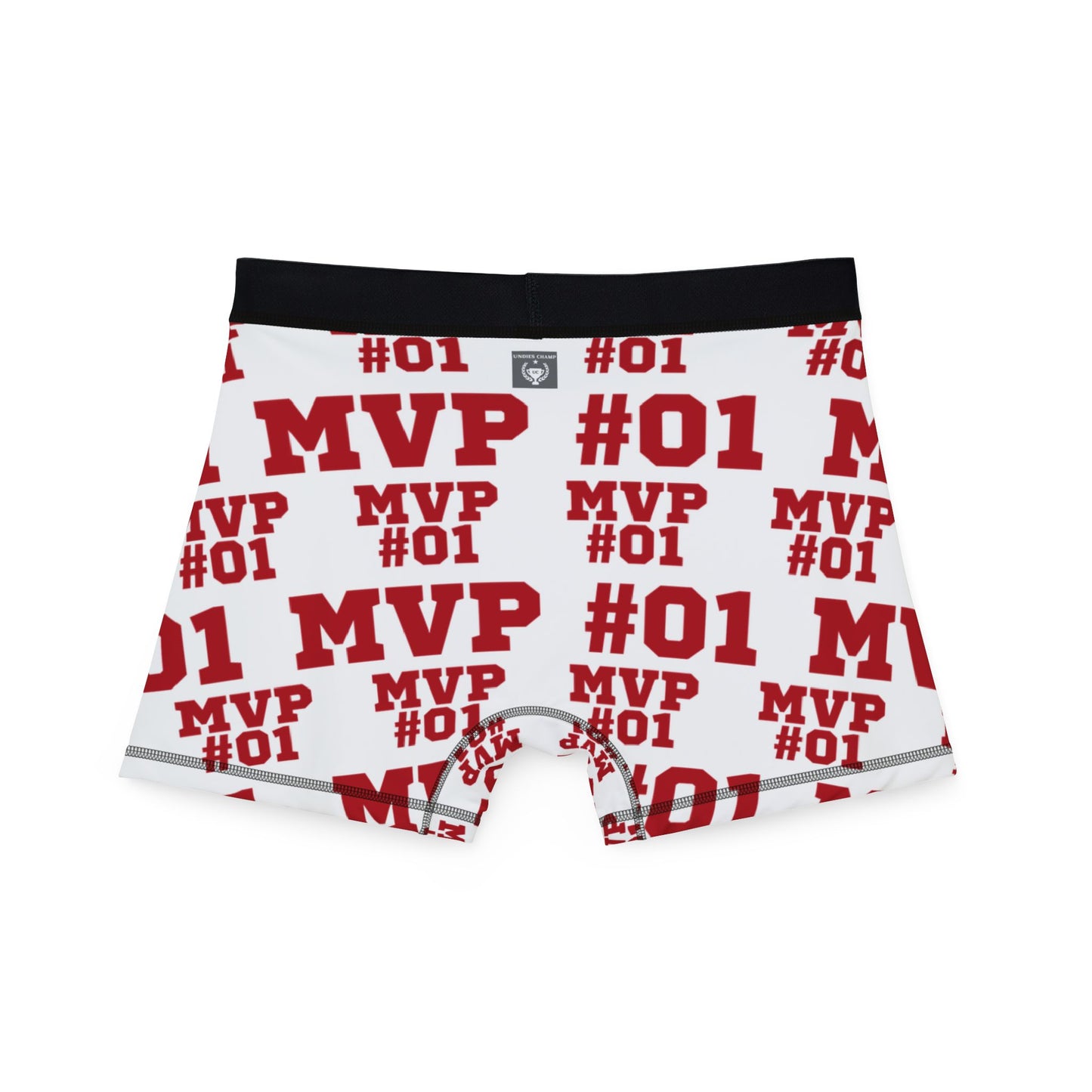 MVP #01 Blue Customizable Name and Number Boxers