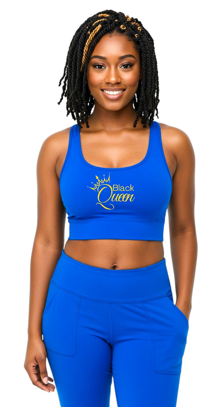 Black Queen Sports Bra