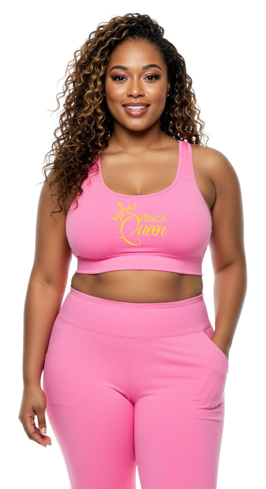 Black Queen Sports Bra
