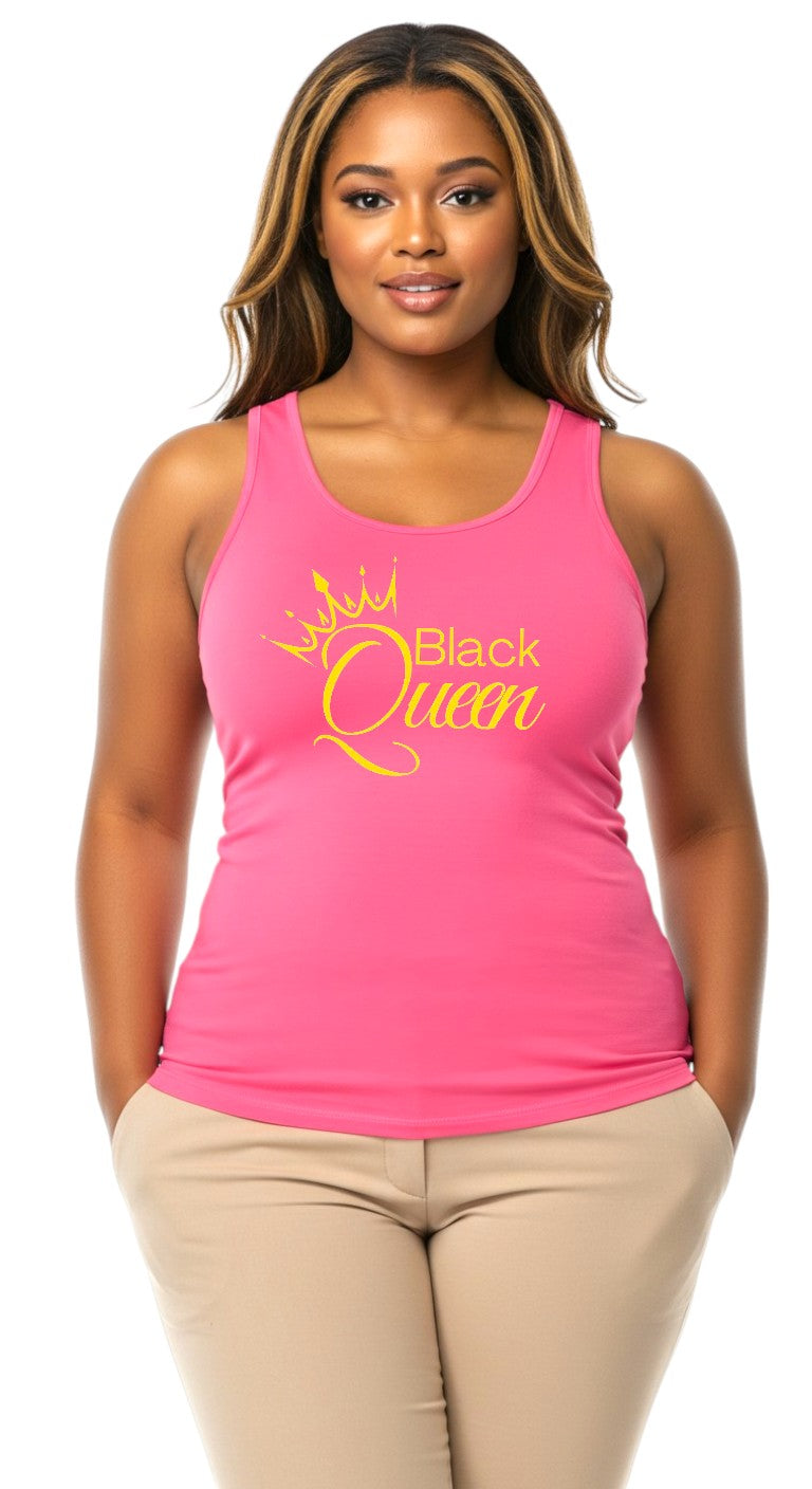 Black Queen Racerback Tank Top