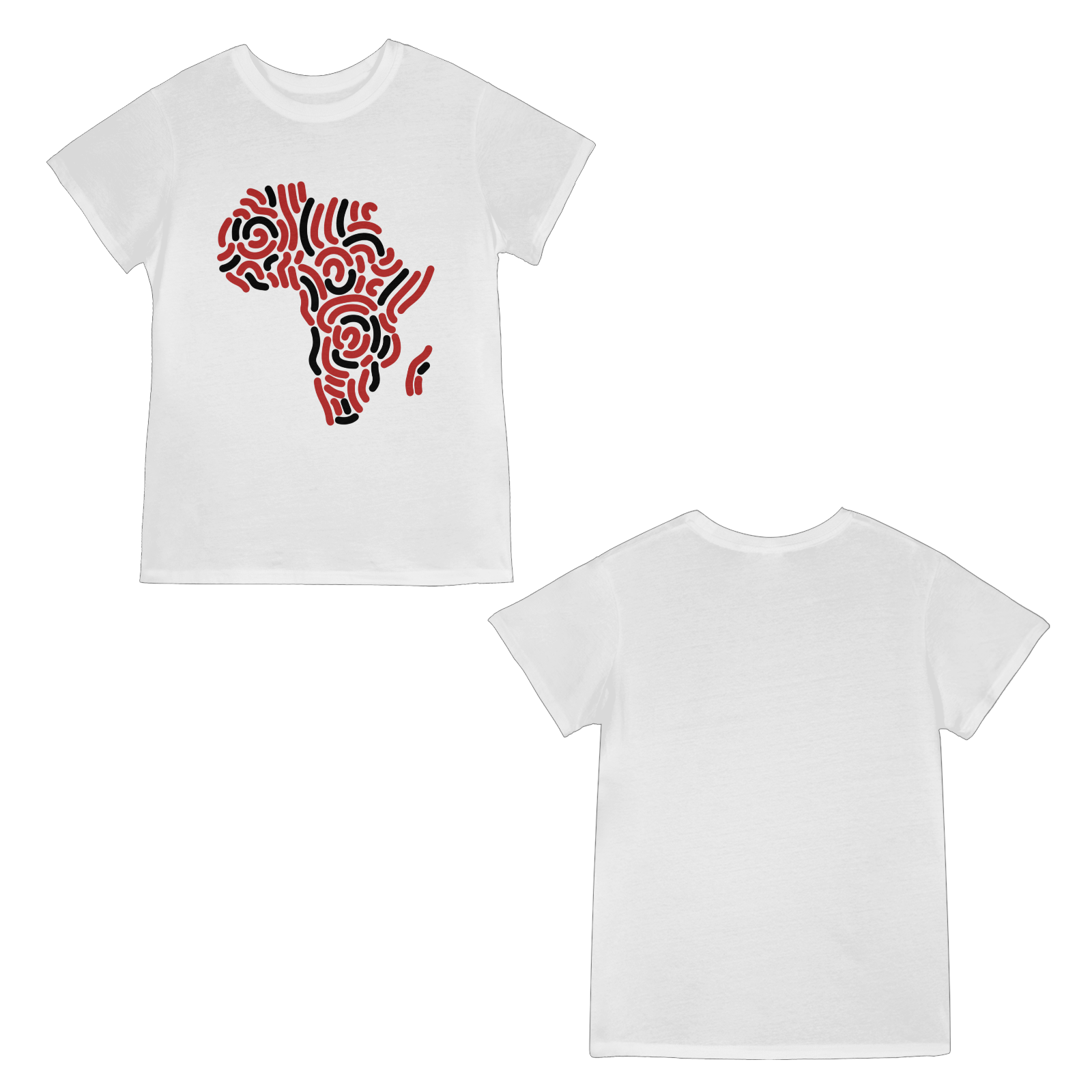 Red and Black Africa Cotton Tee