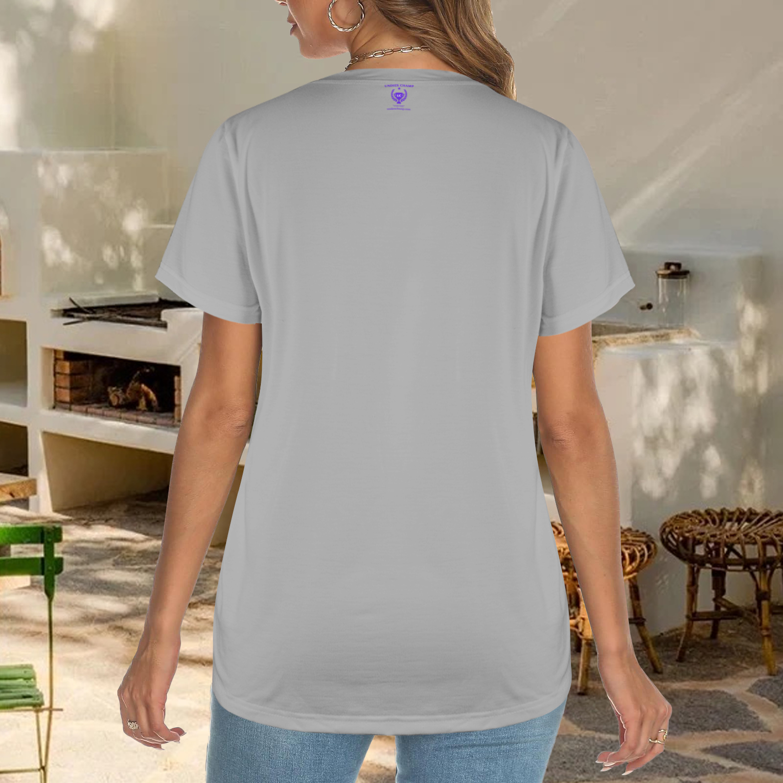 Abuse is Abuse Poly Tee (Gray)