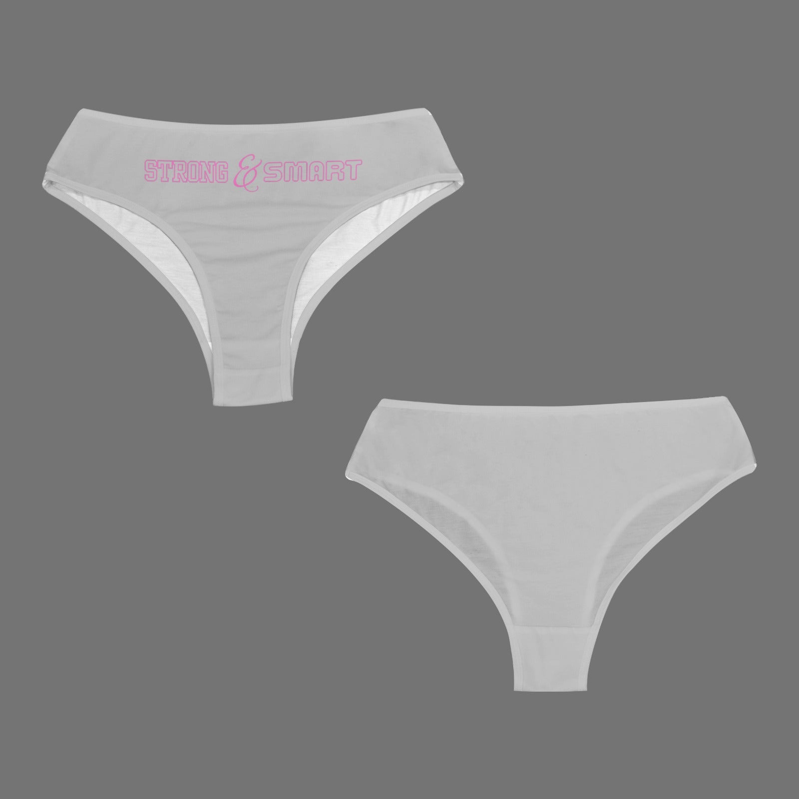 Strong and Smart Mid-Rise Panties - Gray