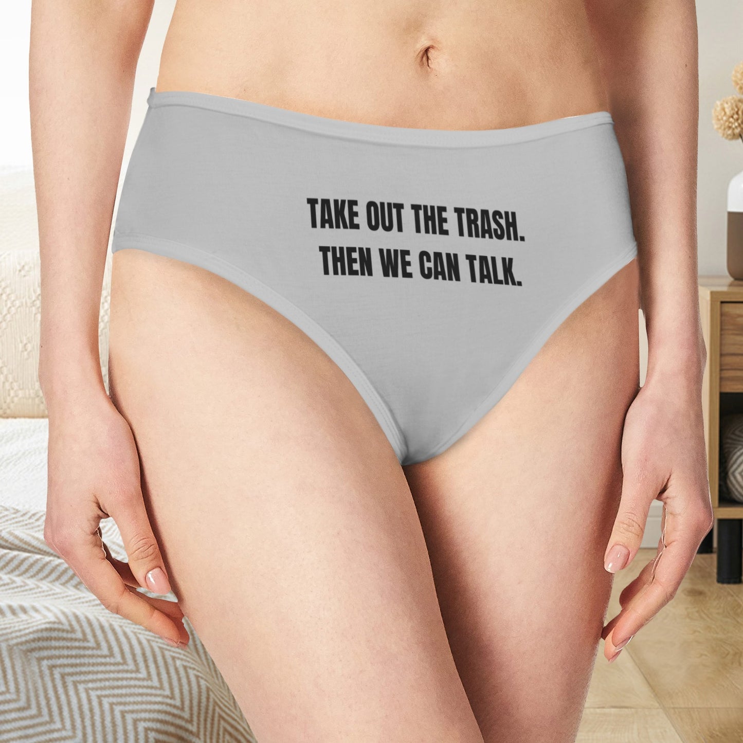 Take Out the Trash Panties - Gray