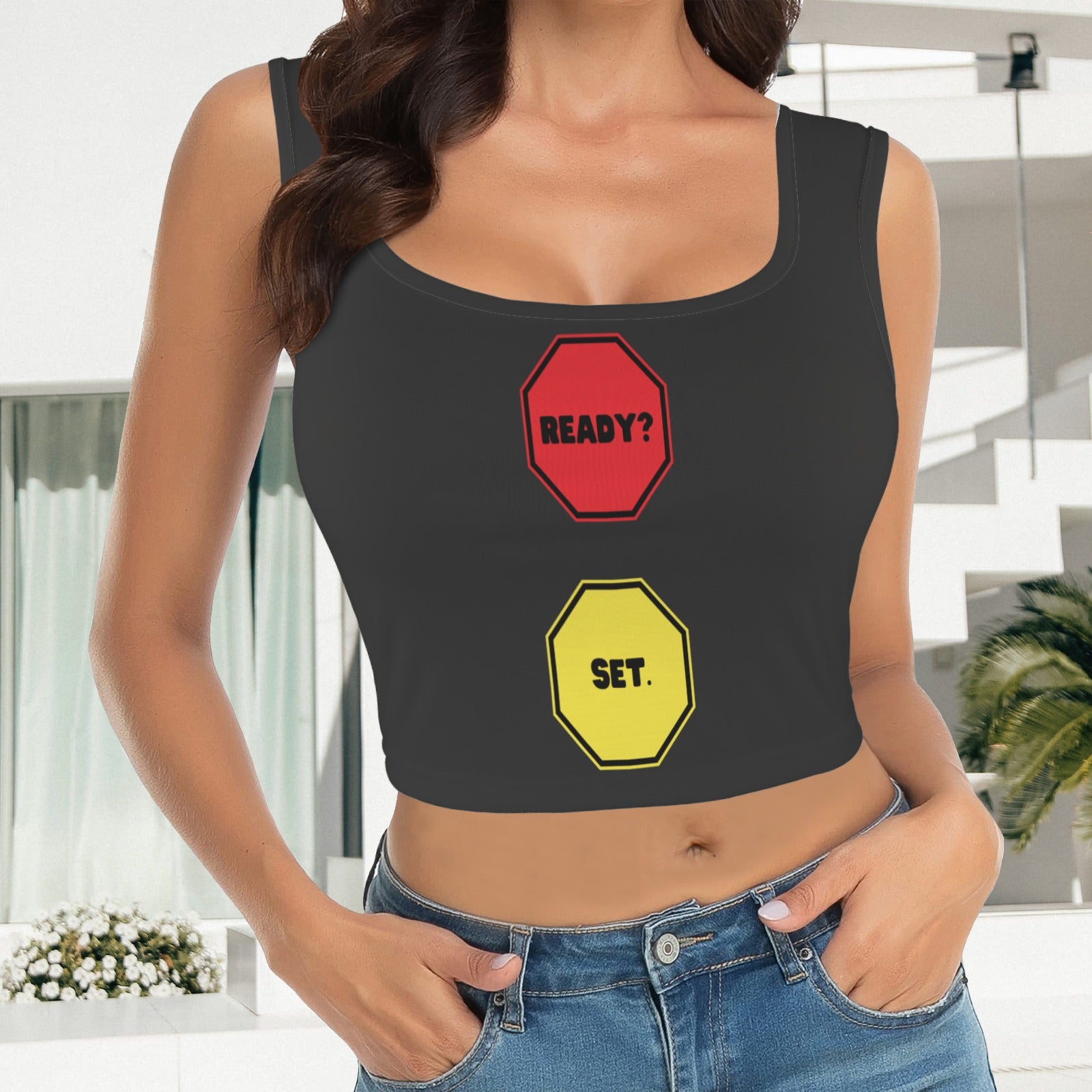 Ready Set Tank Top - Black