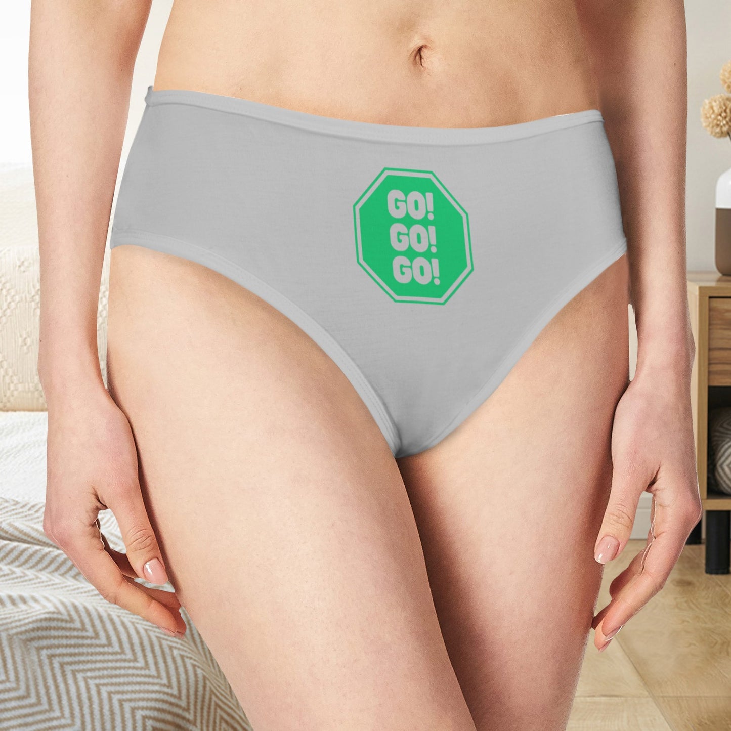 Go Go Go Gray Panties - Gray