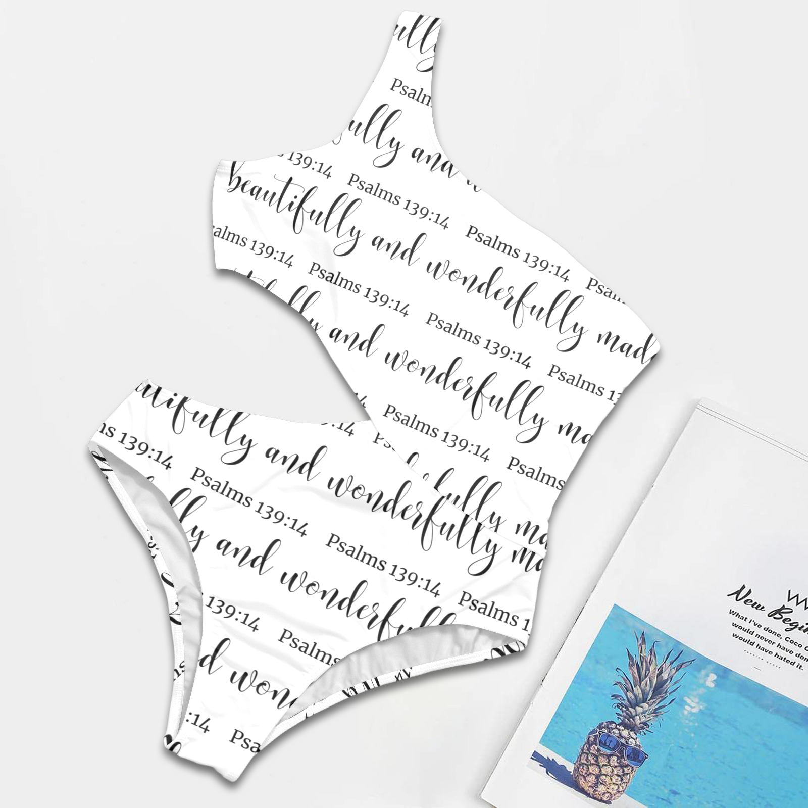 Beautiful and Wonderfully Made One Shoulder Cutout Swimsuit